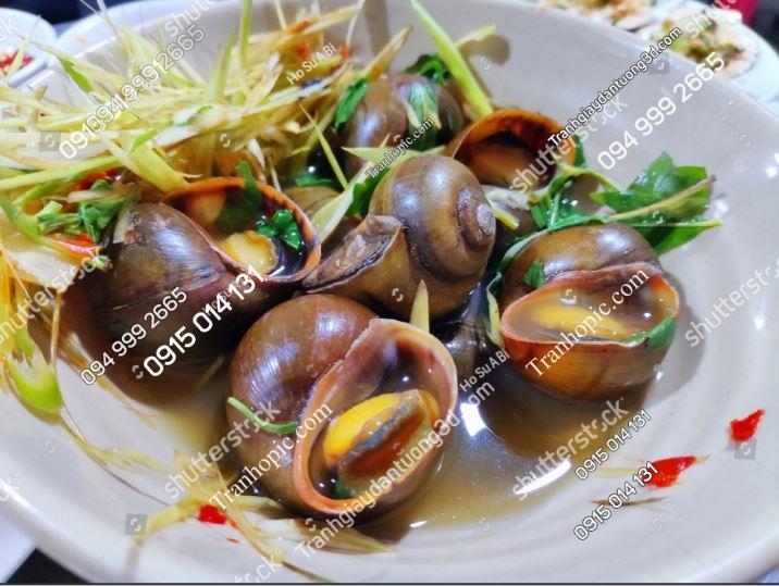 Tranh dán tường 3D dán quán ốc 1735525685