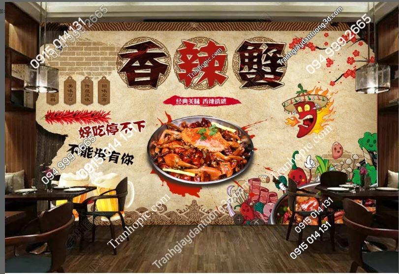 Tranh dán tường lẩu nướng đẹp 19199729