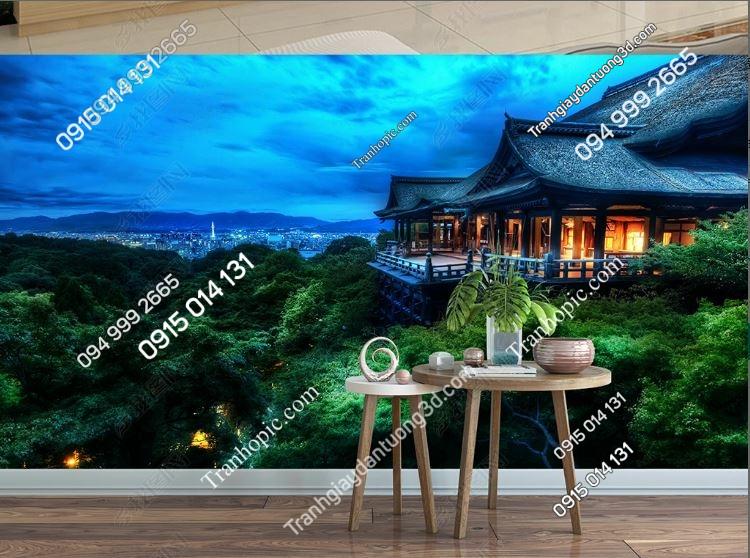 Tranh dán tường phong cảnh cho nhà hàng Nhật Bản_16230938