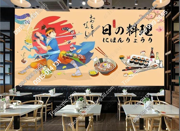 Tranh dán tường quán ăn Nhật Bản đẹp_18470831