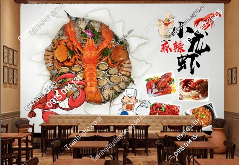 Tranh dán tường quán nhậu lẩu nướng 18533207