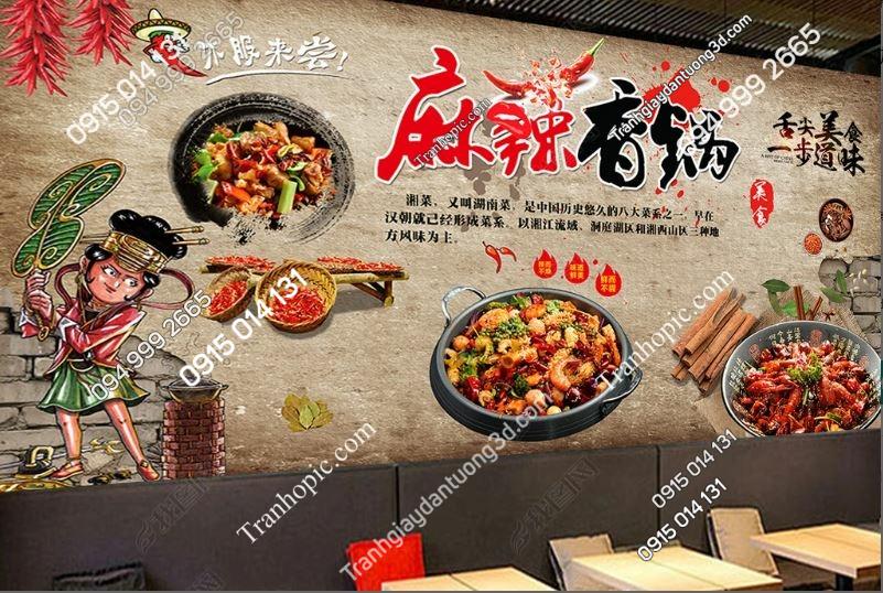 Tranh dán tường quán nướng độc đáo 16972884