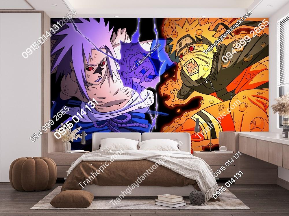 Tranh dán tường 3D Naruto phòng trẻ em 135627