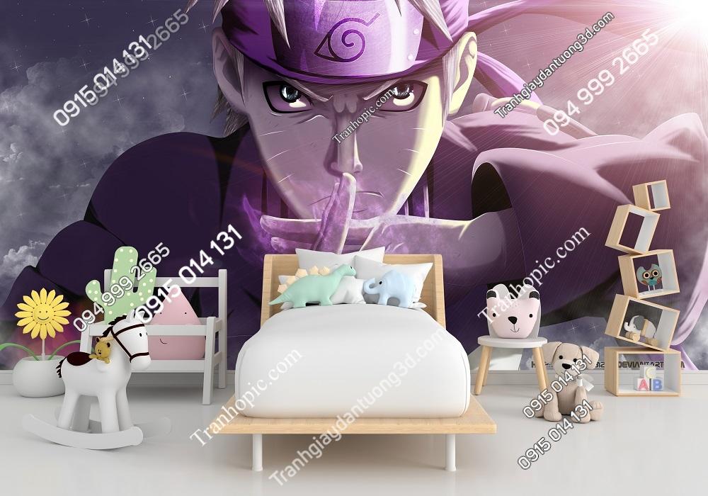 Tranh dán tường 3D Naruto phòng trẻ em 532559