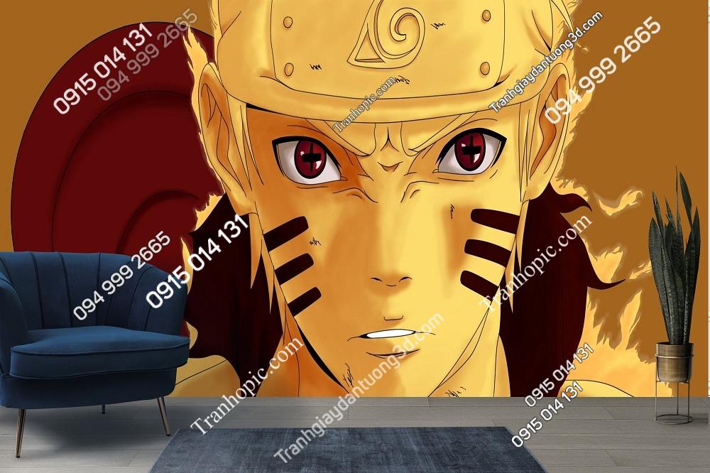 Tranh dán tường 3D Naruto phòng trẻ em 644137
