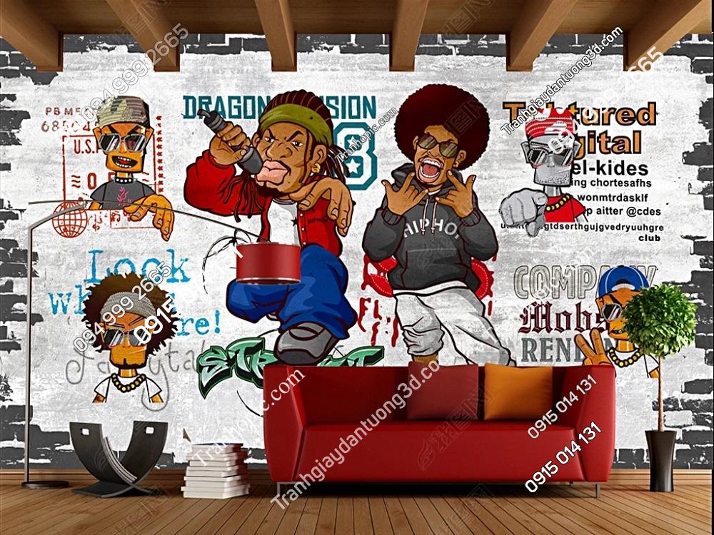 Tranh dán tường phong cách Hip hop 26427897