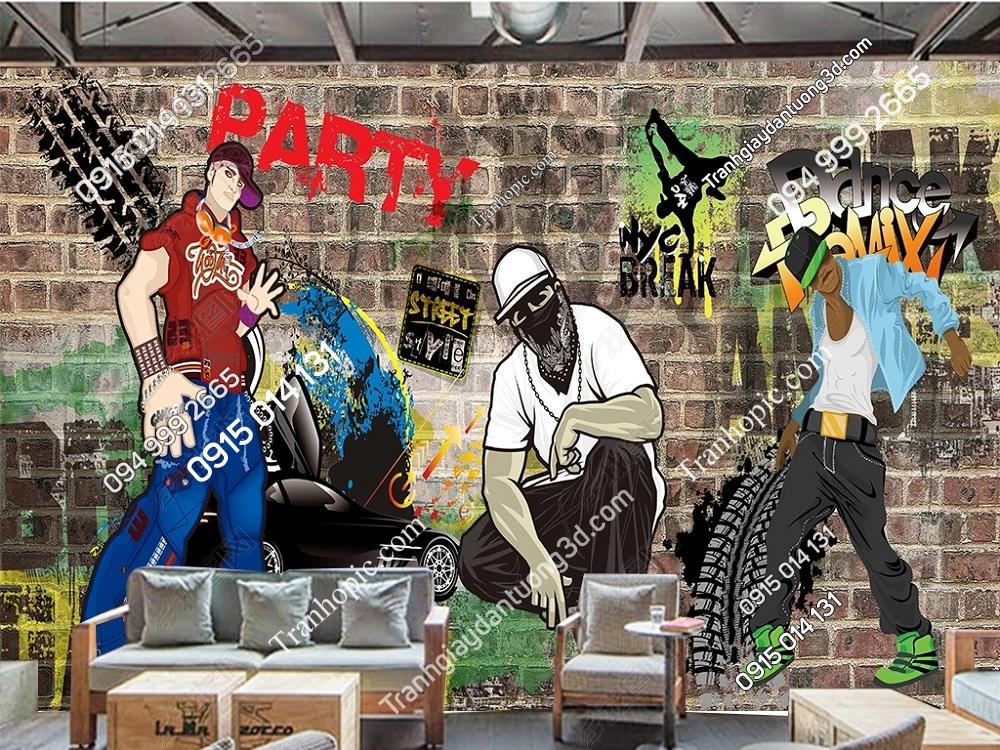 Tranh dán tường phong cách hiphop 28509391