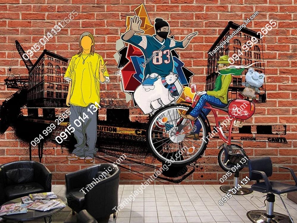 Tranh dán tường thể thao đường phố 26508175