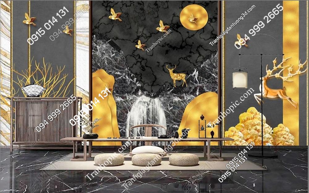 Tranh dán tường 5D hiện đại 32611