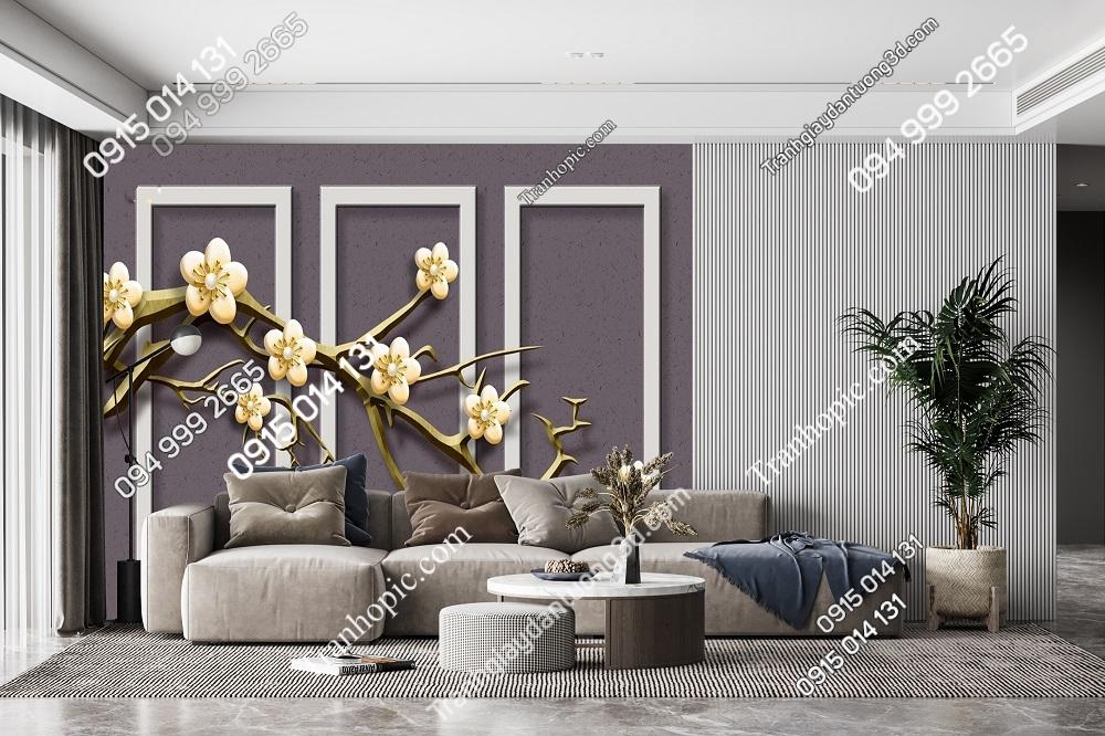 Tranh dán tường 5D hiện đại 34608