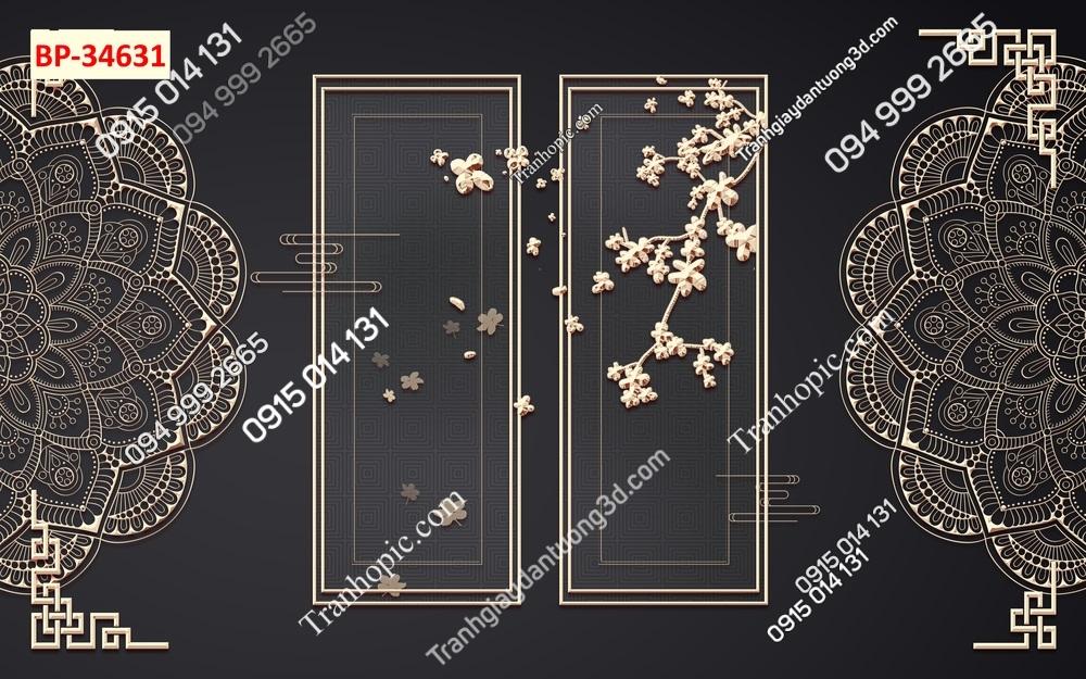 Tranh dán tường 5D hiện đại 34631