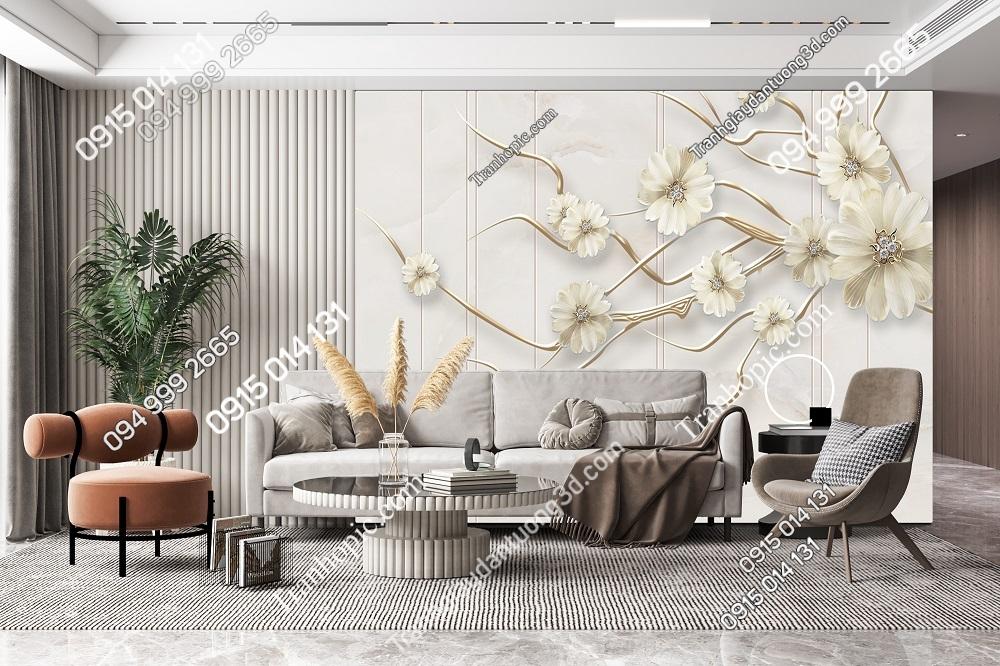 Tranh dán tường 5D hiện đại 34665