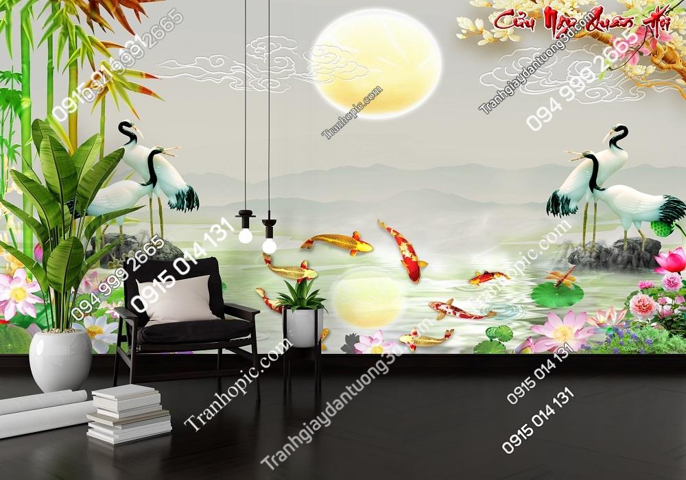 Tranh-dan-tuong-ca-chep-trong-trang-30675