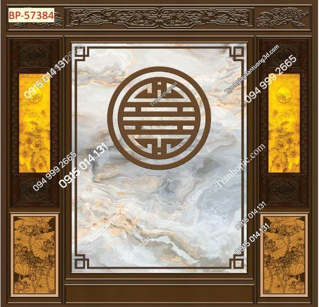 Tranh dán tường phòng thờ mã 57384