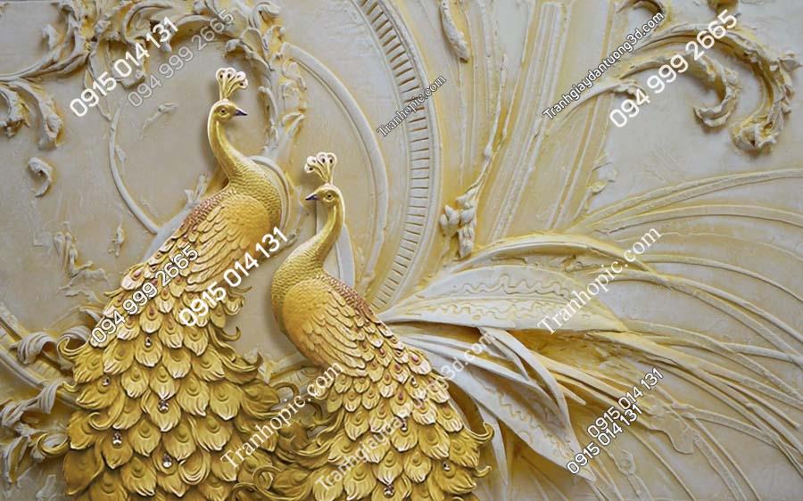 Tranh dán tường phu thê viên mãn phòng ngủ vợ chồng 100