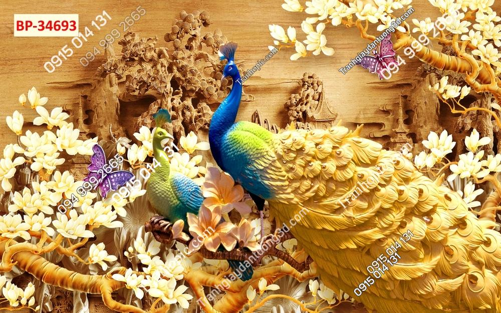 Tranh dán tường phu thê viên mãn phòng ngủ vợ chồng 34693