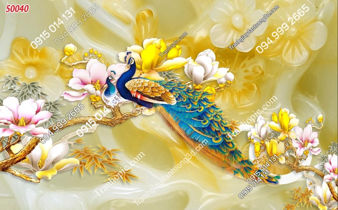 Tranh dán tường phu thê viên mãn phòng ngủ vợ chồng 50040