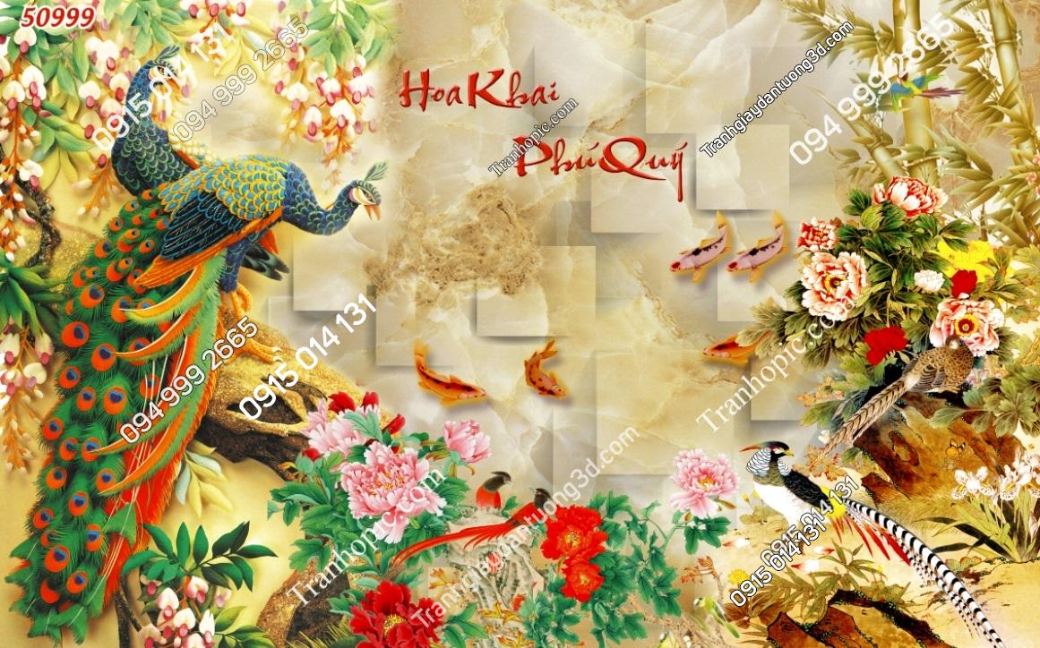 Tranh dán tường phu thê viên mãn phòng ngủ vợ chồng 50999