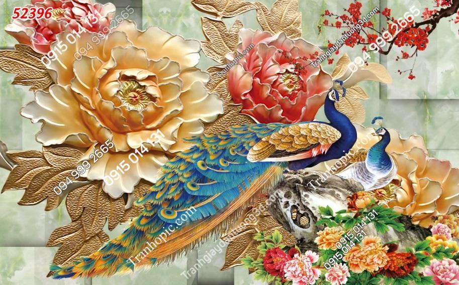Tranh dán tường phu thê viên mãn phòng ngủ vợ chồng 52396