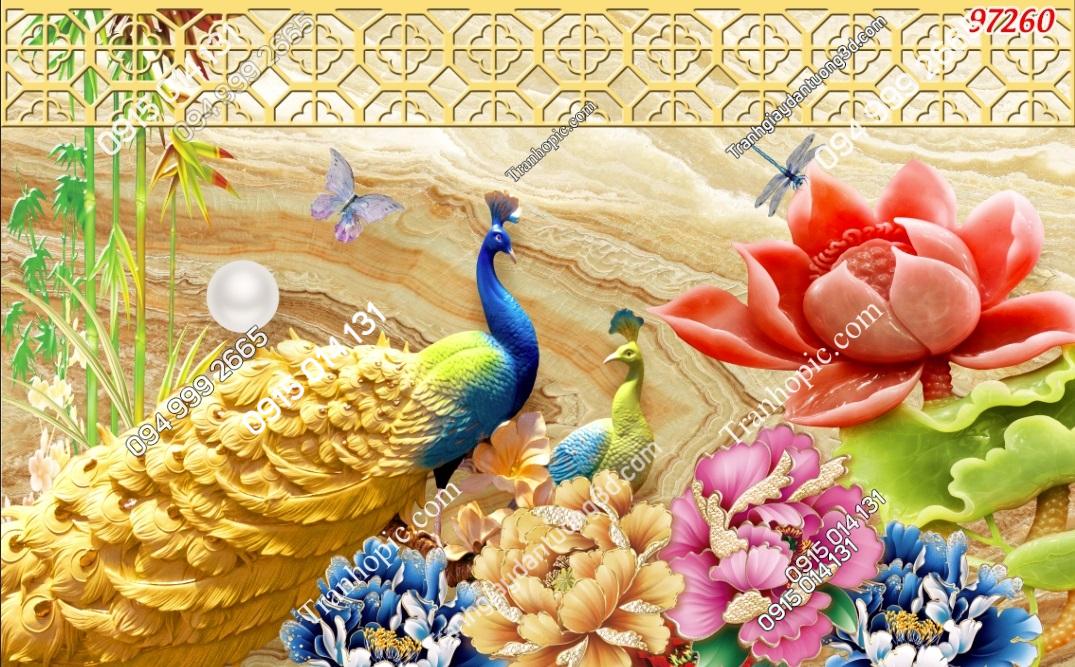 Tranh dán tường phu thê viên mãn phòng ngủ vợ chồng 97260