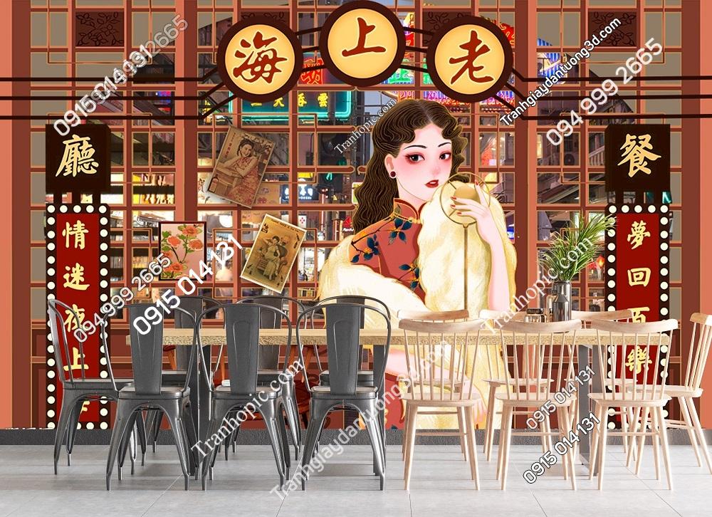 Tranh quán cafe kiểu hong kong trung quốc 30220407224558205108
