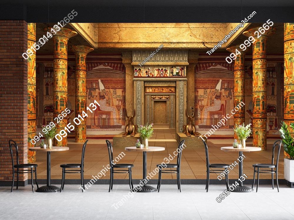 Tranh dán tường họa tiết lăng mộ Pharaong Ai Cập cổ đại 78702723
