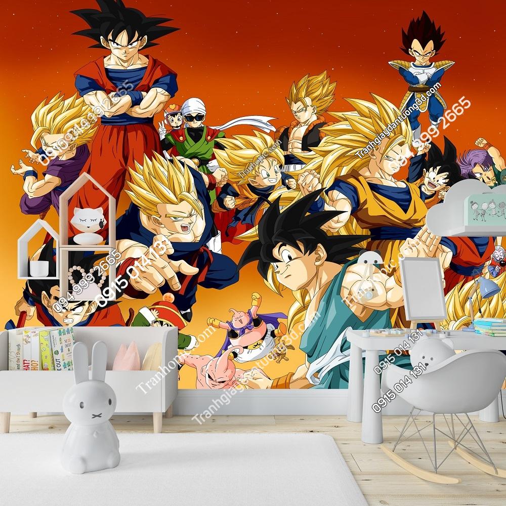 Tranh Dragon ball dán tường đẹp 585200