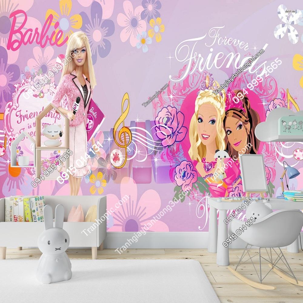 Tranh công chúa Barbie dán tường 526585