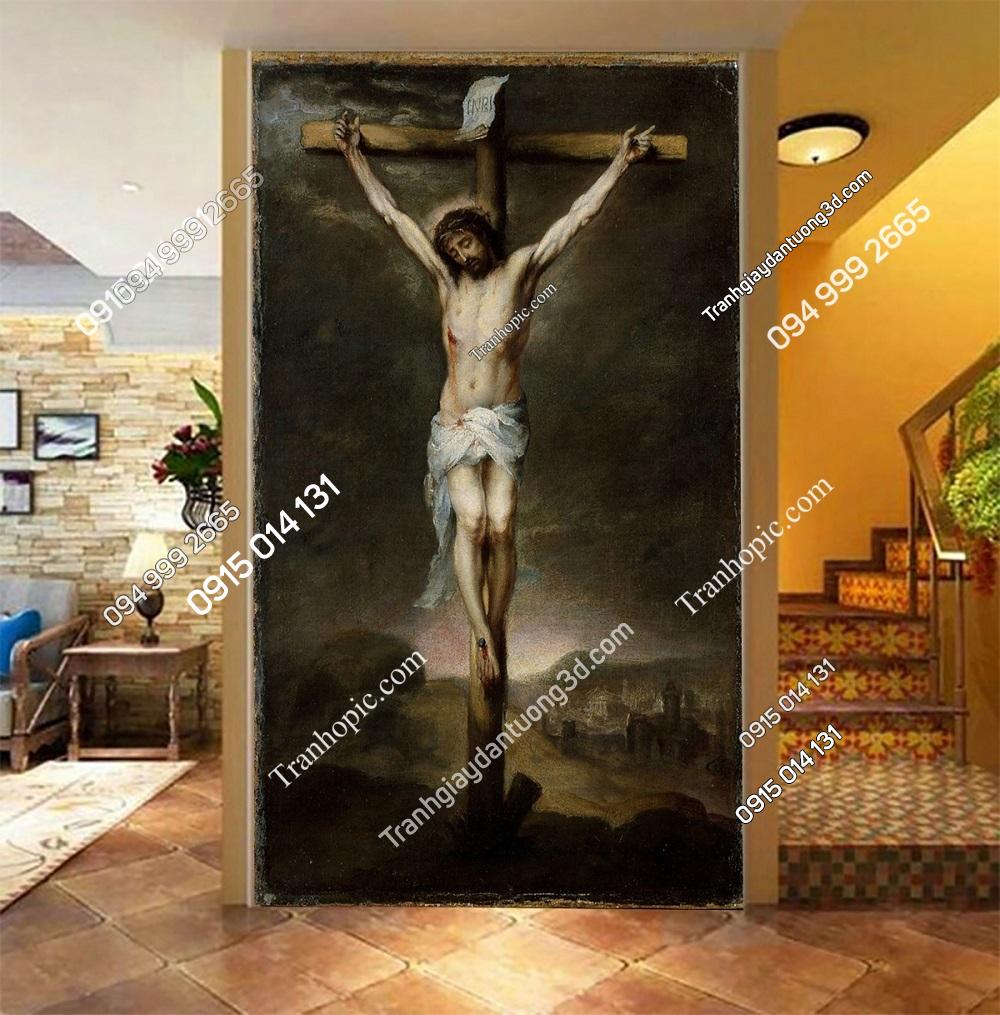 Tranh dán tường Đức Kitô bị đóng đinh 32654