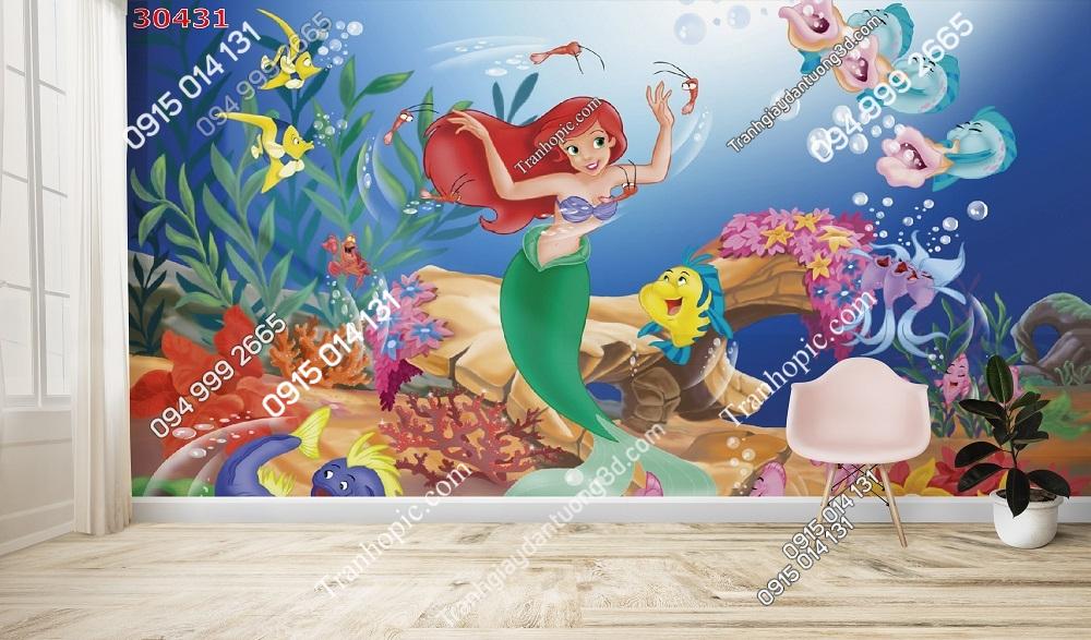 Tranh dán tường Nàng tiên cá Little Mermaid 244239