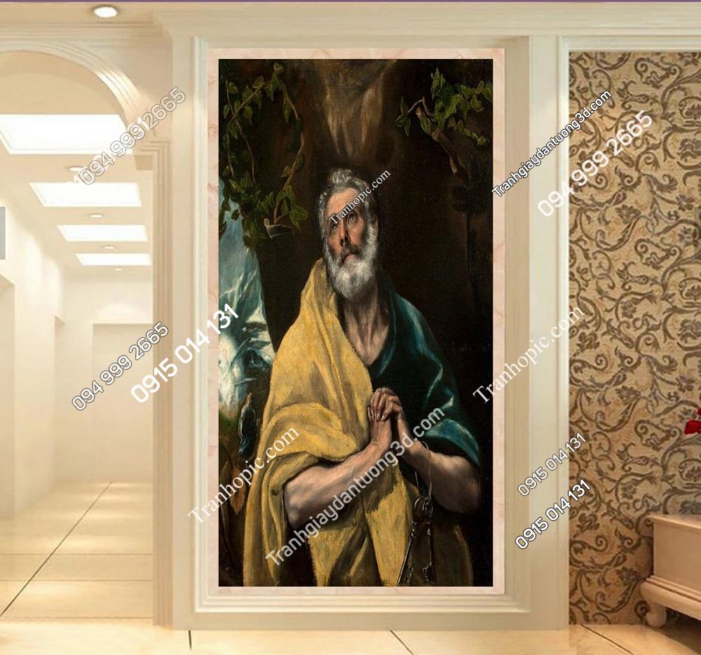 Tranh dán tường “Những giọt nước mắt của Thánh Phêrô” của El Greco 2G2H24P
