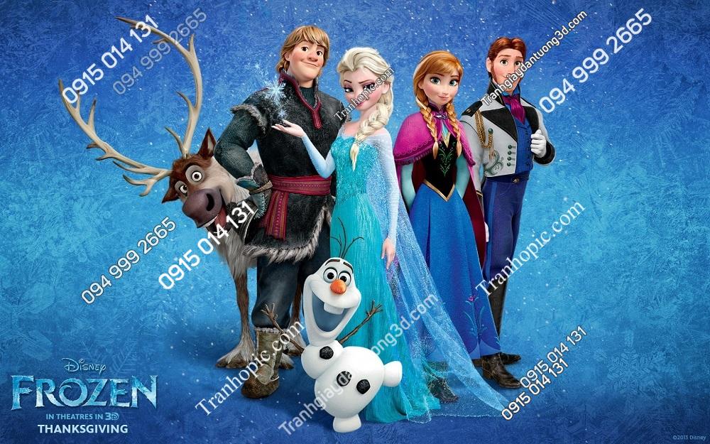 Tranh dán tường công chúa Elsa 491326