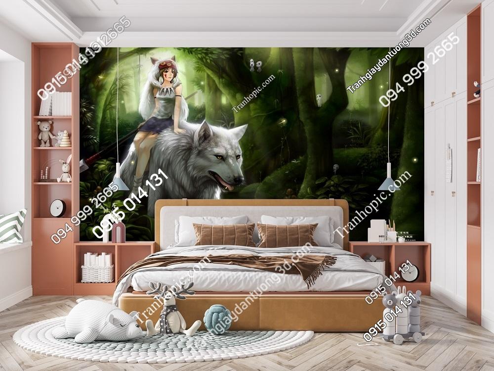 Tranh dán tường công chúa Mononoke 168323