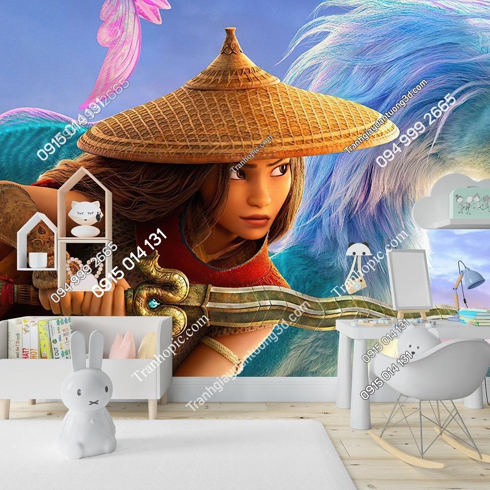 Tranh dán tường công chúa Raya và rồng thần cuối cùng 1130243