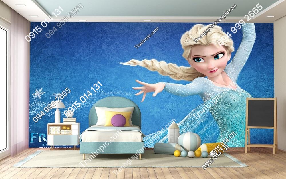 Tranh dán tường công chúa elsa 491173
