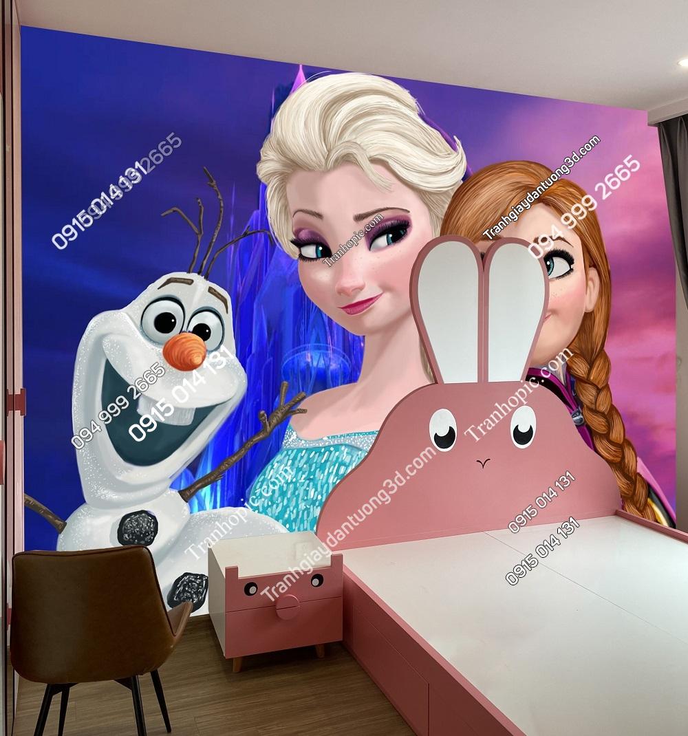 Tranh dán tường công chúa elsa 496726