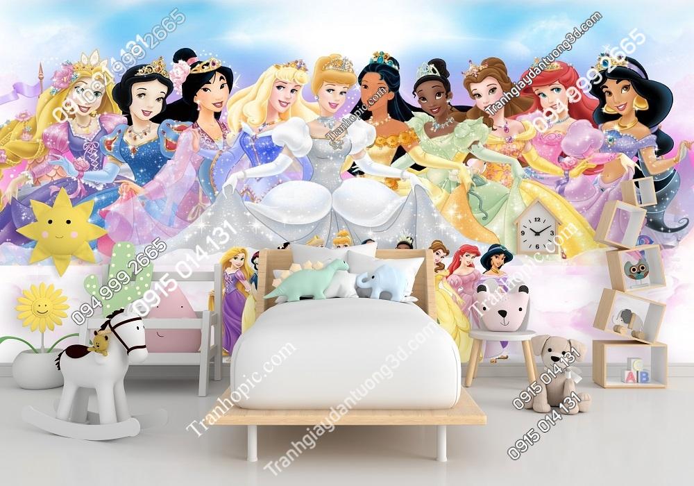 Tranh dán tường công chúa phim Disney 249562