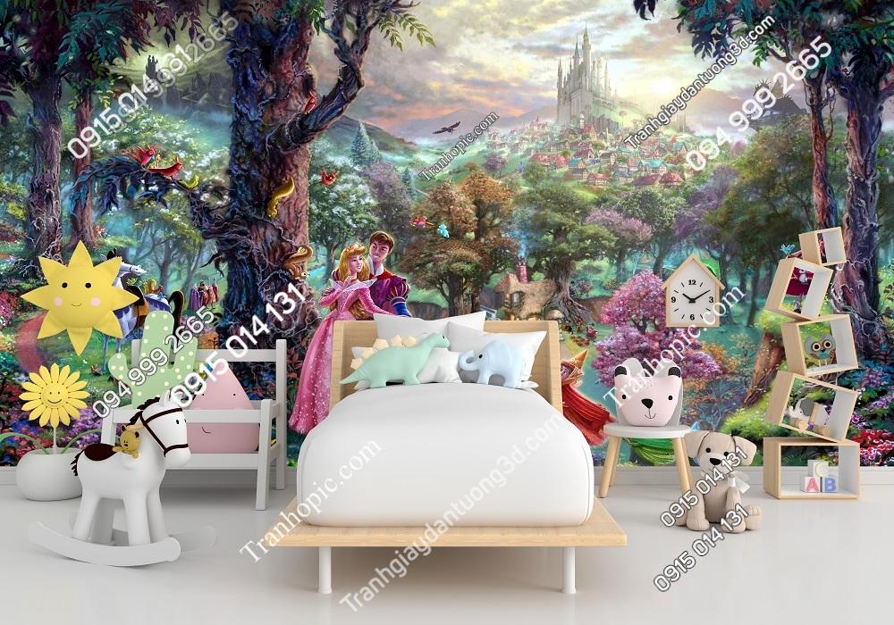 Tranh dán tường công chúa phim Sleeping Beauty 813692