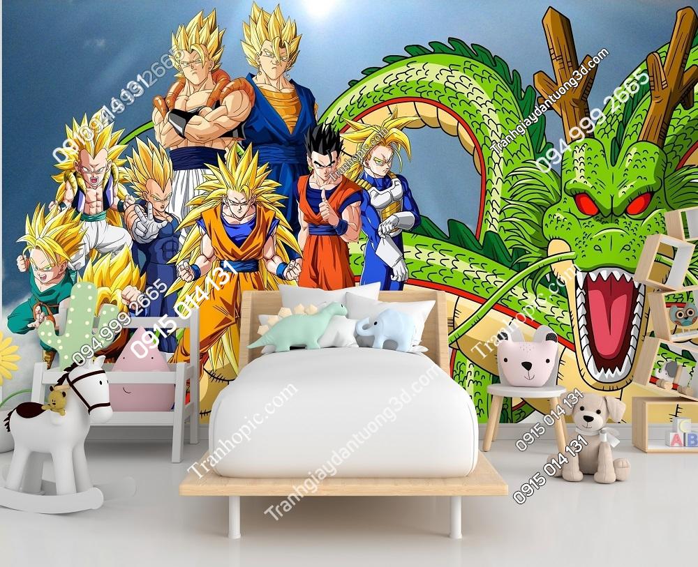 Tranh dán tường dragon ball rồng thần namek 647551