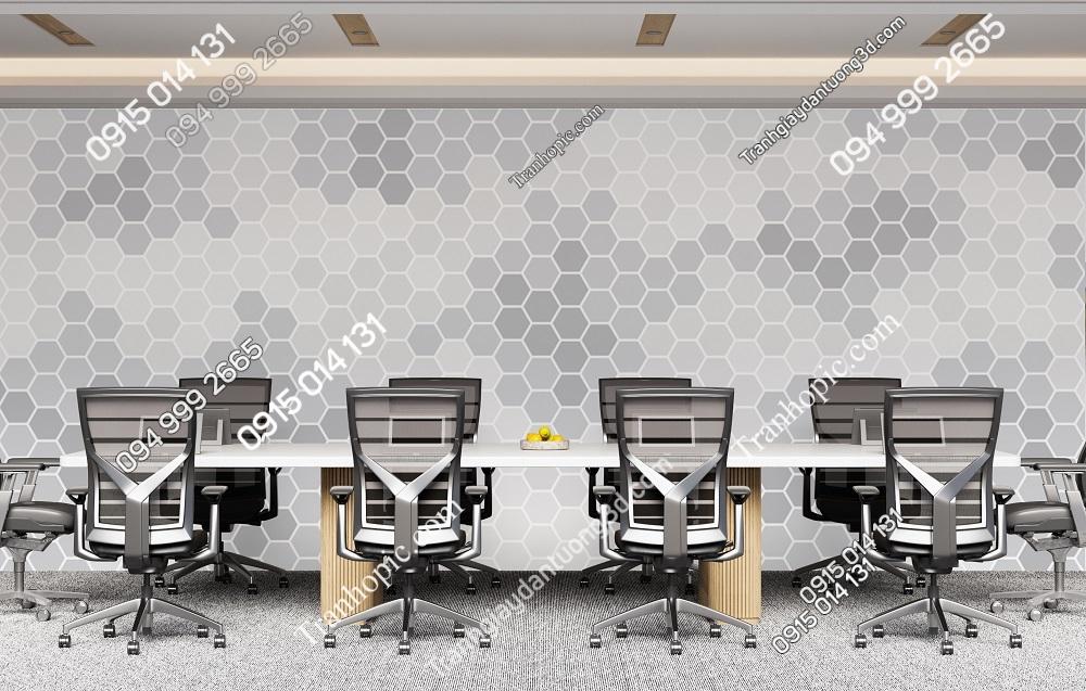 Tranh dán tường họa tiết tổ ong dán văn phòng 2278044282