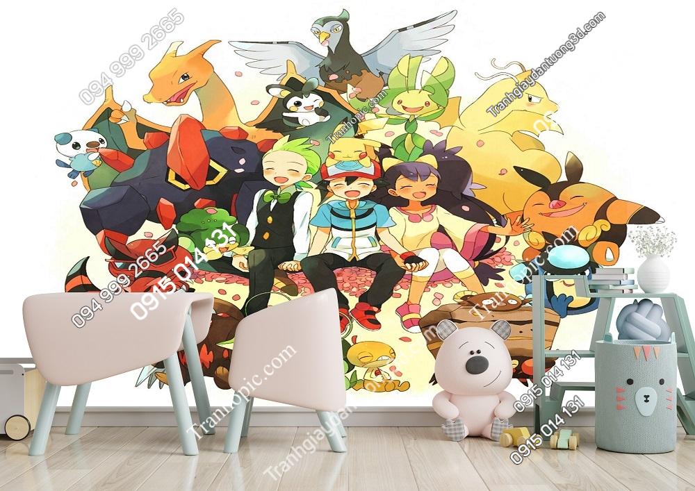 Tranh dán tường pokemon và những người bạn 648622
