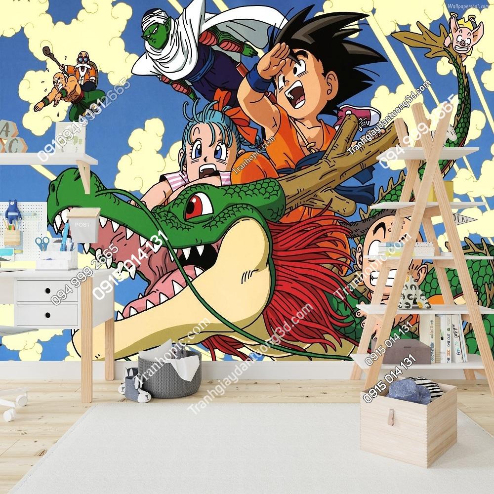 Tranh dán tường songoku và các bạn hồi nhỏ 474477