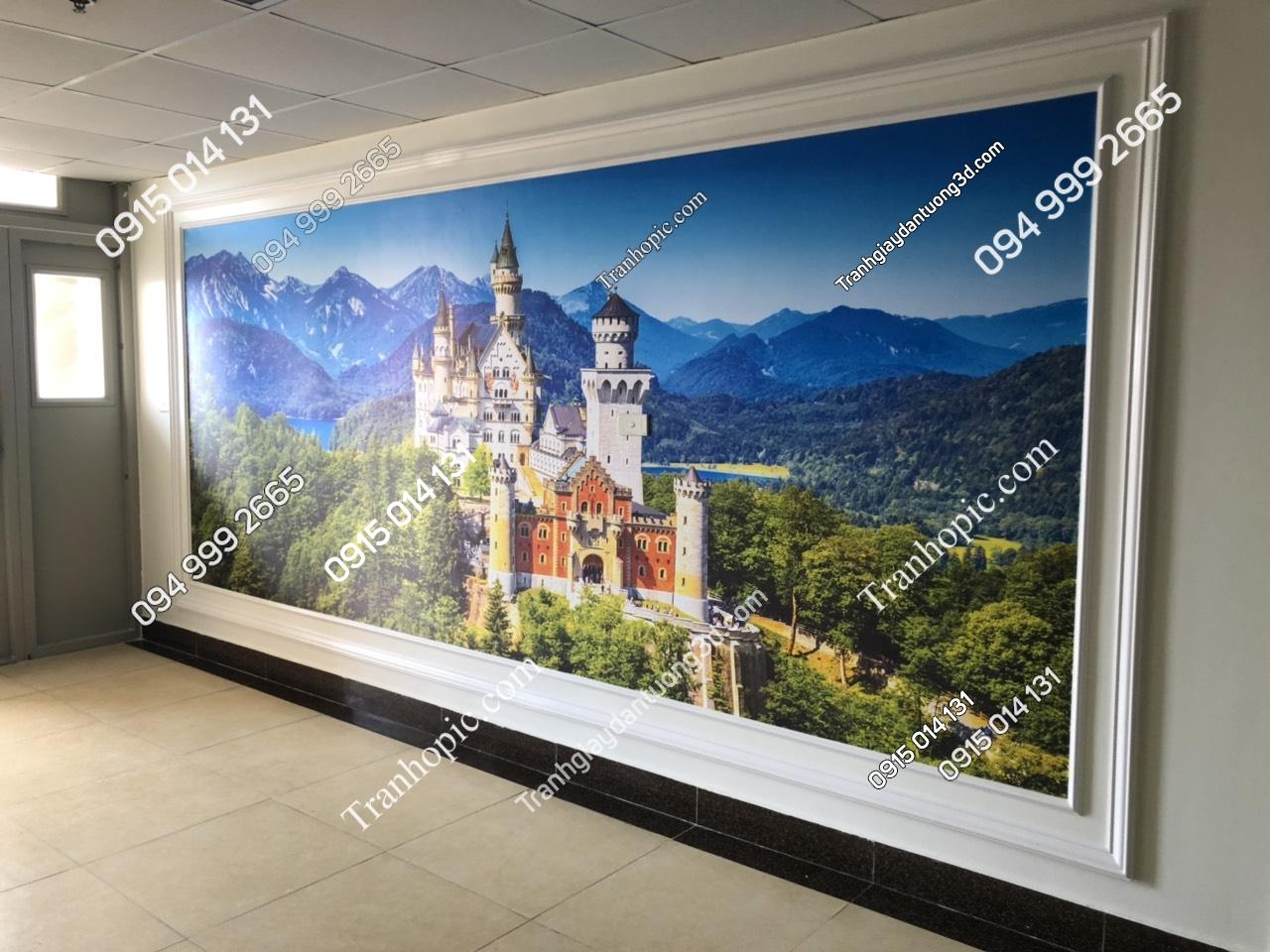 Tranh dán tường 5D Châu Âu đẳng cấp