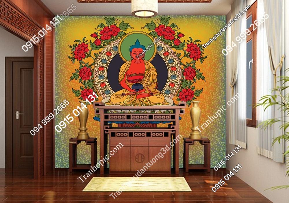 Tranh dán tường Đức Phật A Di Đà 2604548973