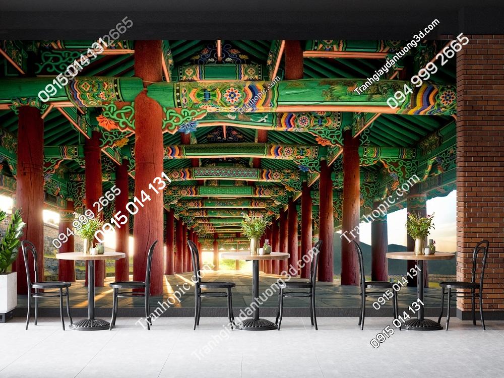 Tranh dán tường kiến trúc cổ Hàn Quốc Yeosu 230002590