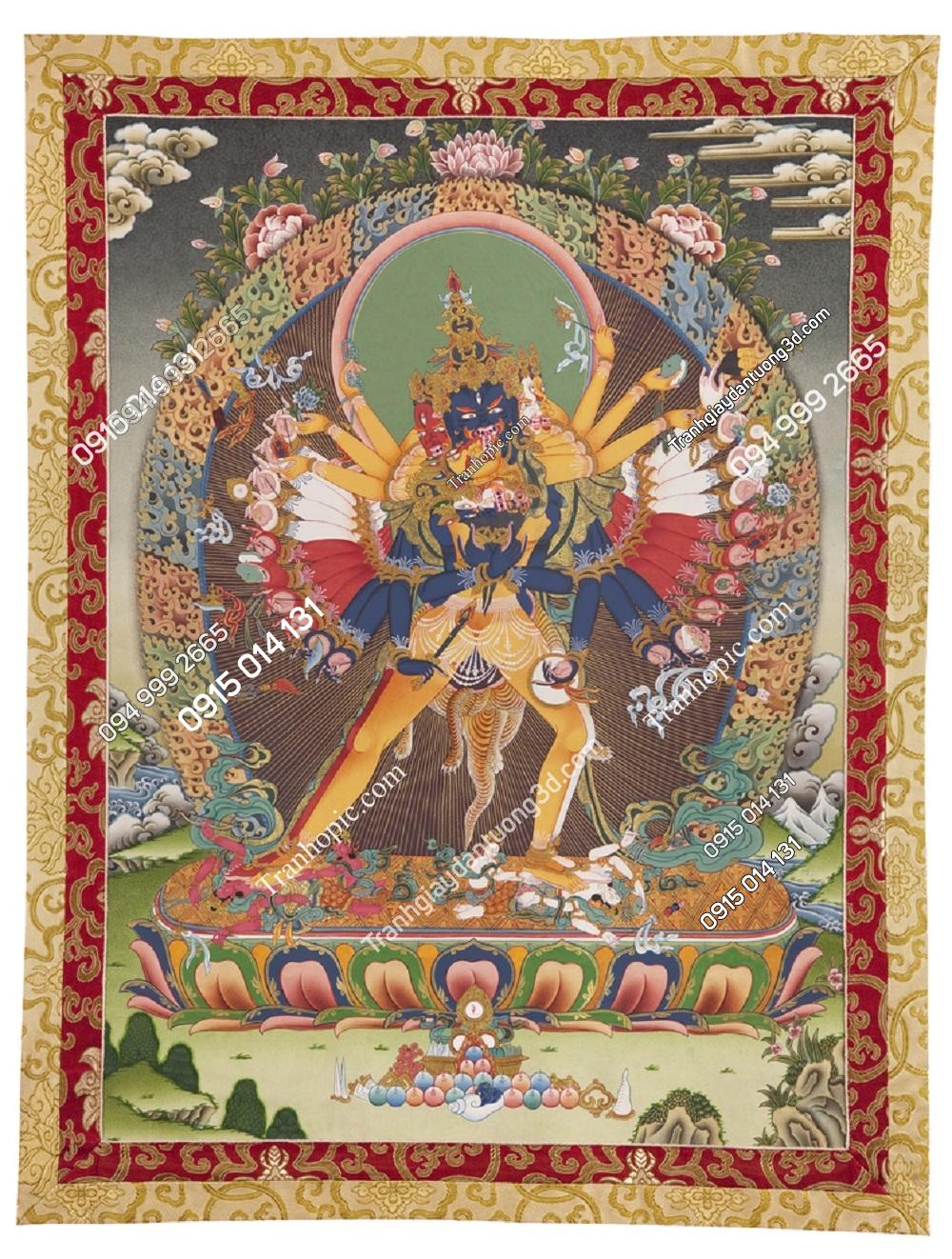 Tranh họa tiết Thangka dán tường 75850509