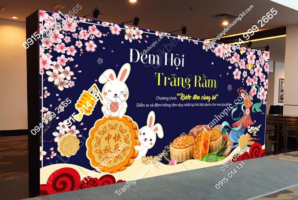 Tranh dán tường rước đèn bánh trung thu PK_7068350
