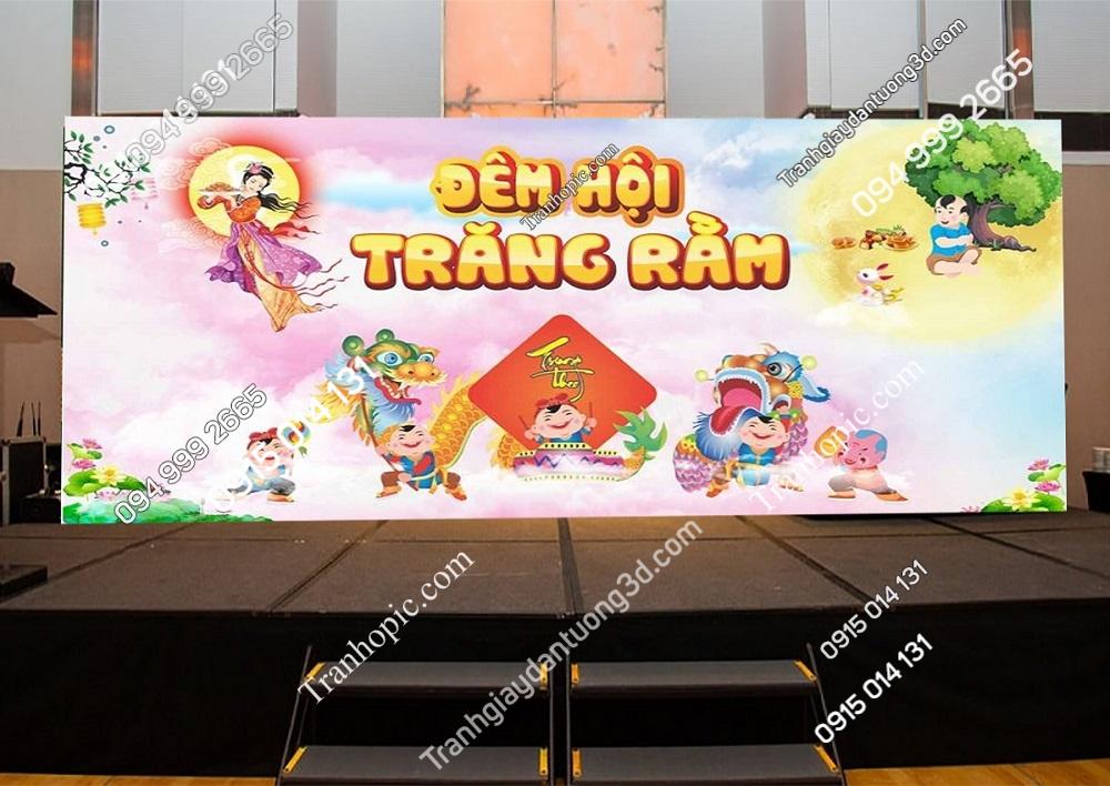Tranh dán tường trung thu đêm hội trăng rằm PK_4059050