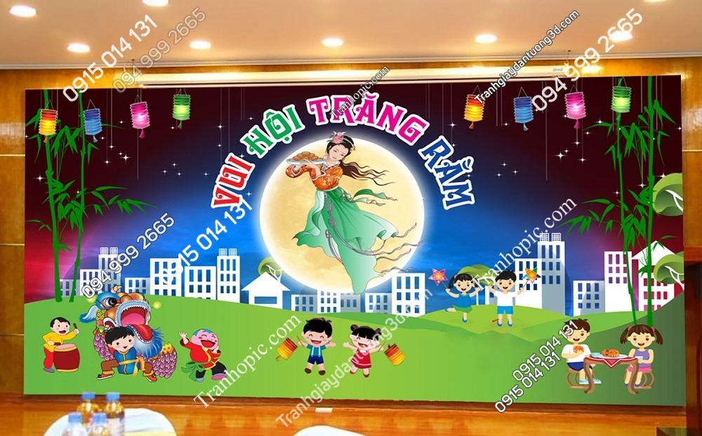 Tranh vui hội trăng rằm trung thu dán tường PK_4059062