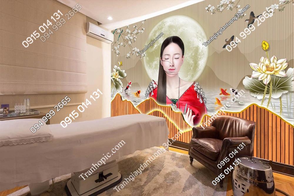 Trang trí tường cửa hàng spa dưỡng sinh massage 2732024 (35)